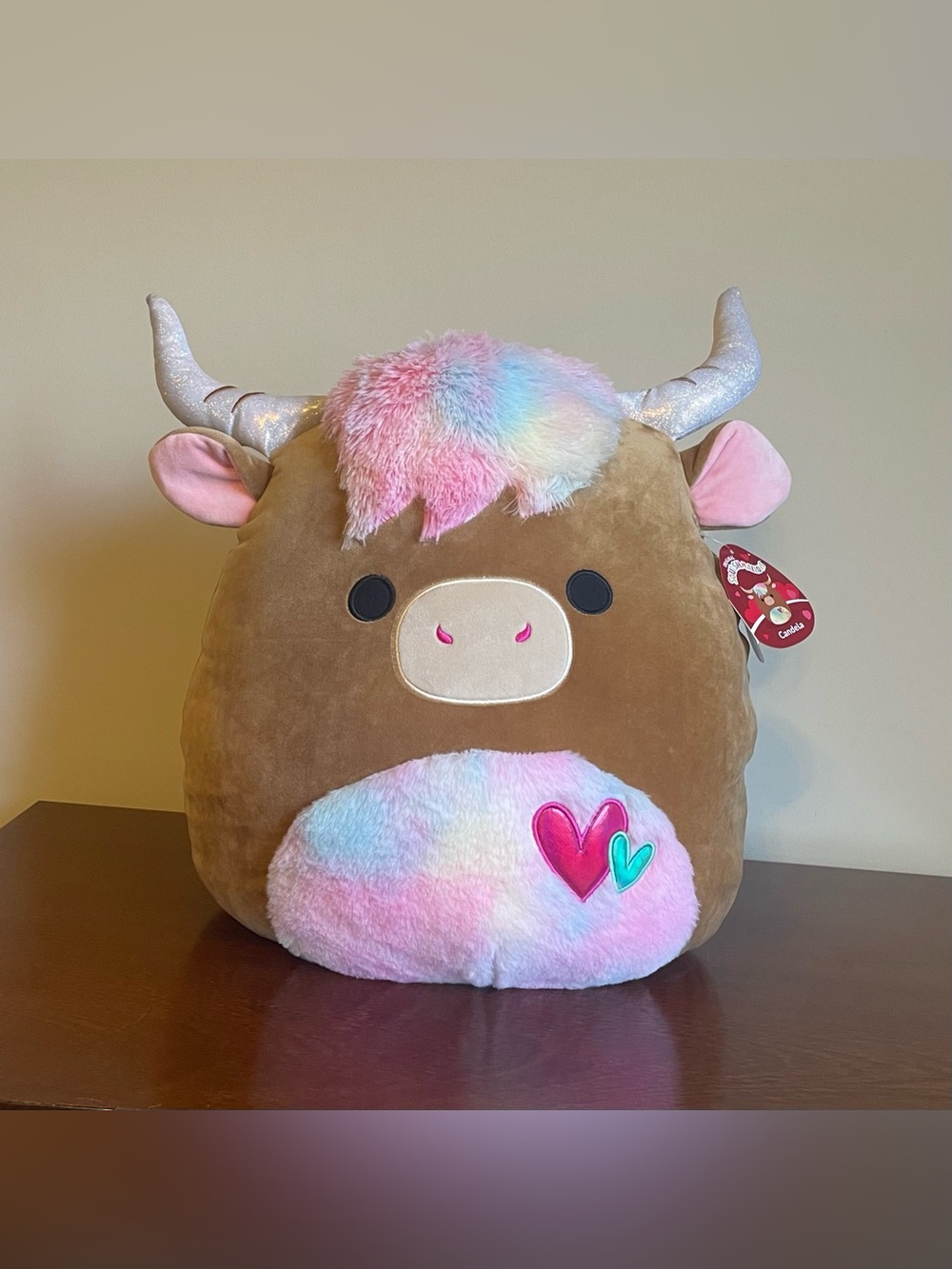 NWT Candela the Highland Cow 🐮 16-inch 2023 Valentine’s Exclusive Squishmallow